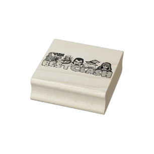 Sello De Caucho Magia Tyrannosaurus Blue-Dragon Vampire Wizards