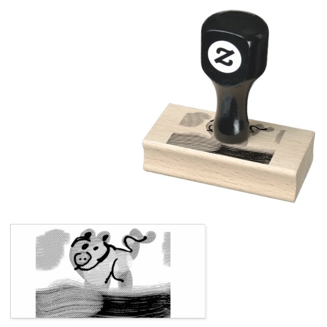 Sello De Caucho Manantial de cerdo  (Sellado)