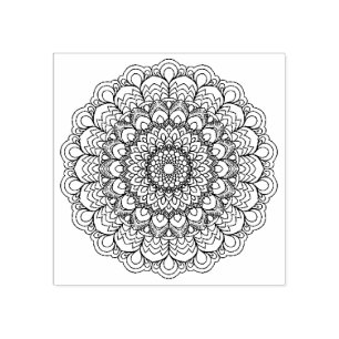 Sello De Caucho Mandala