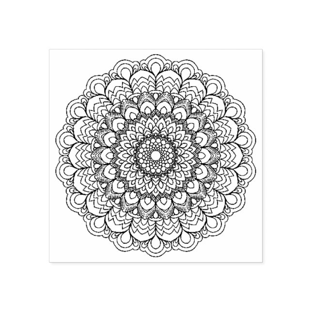 Sello De Caucho Mandala (Impresión)