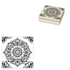 Sello De Caucho Mandala