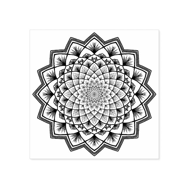 Sello De Caucho Mandala (Impresión)