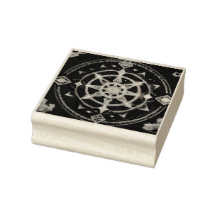 Sello De Caucho Mandala combina geometría sagrada y energía místic