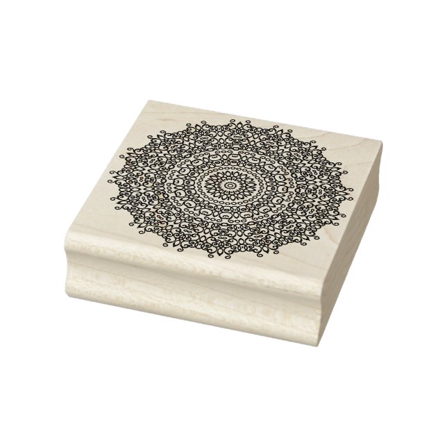 Sello De Caucho   Mandala de Yoga para Journaling en Scrapbooking  (Sello)
