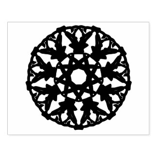Sello De Caucho Mandala- dekoratives Muster in Rund