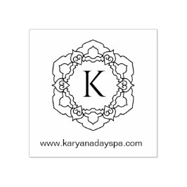 Sello De Caucho Mandala Monograma Spa exótico Beauty Henna