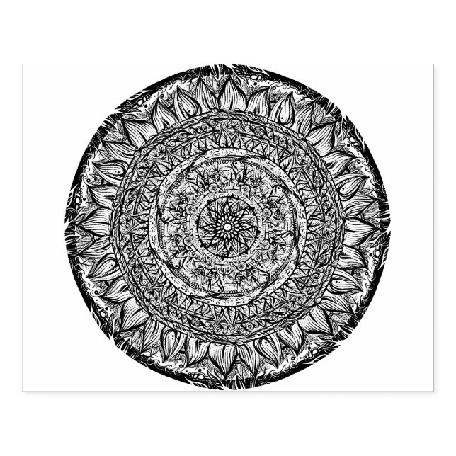 Sello De Caucho Mandala Nature Lover Mandalas zen (Impresión)