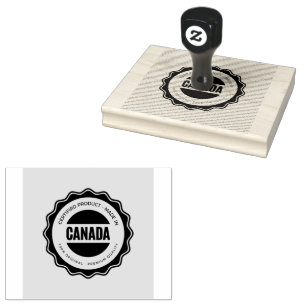 Sello De Caucho Manejo horizontal de madera lisa de Canadá
