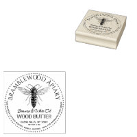 Mantequilla de madera de cera de abeja con abeja d