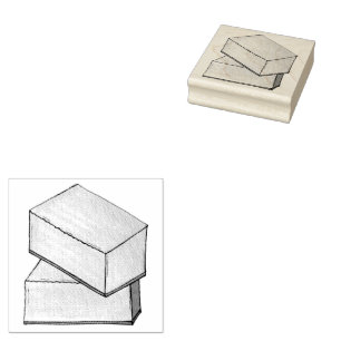 Sello De Caucho Mantequilla Mochi Hawaii HI postre de comida hawai