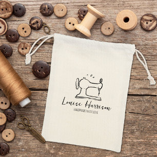 Sello De Caucho Máquina moderna de coser, grandes empresas artesan