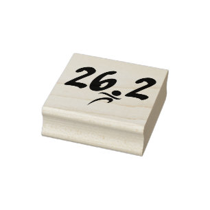 Sello De Caucho Maratón 26.2 Estampado de caucho