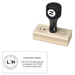 Sello De Caucho Marca corporativa con logotipo de personalizado
