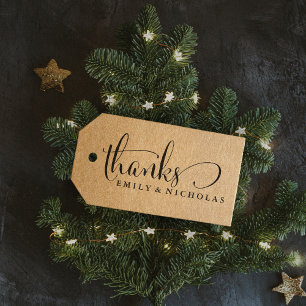 Sello De Caucho Marca de agradecimiento suave con letra caligráfic