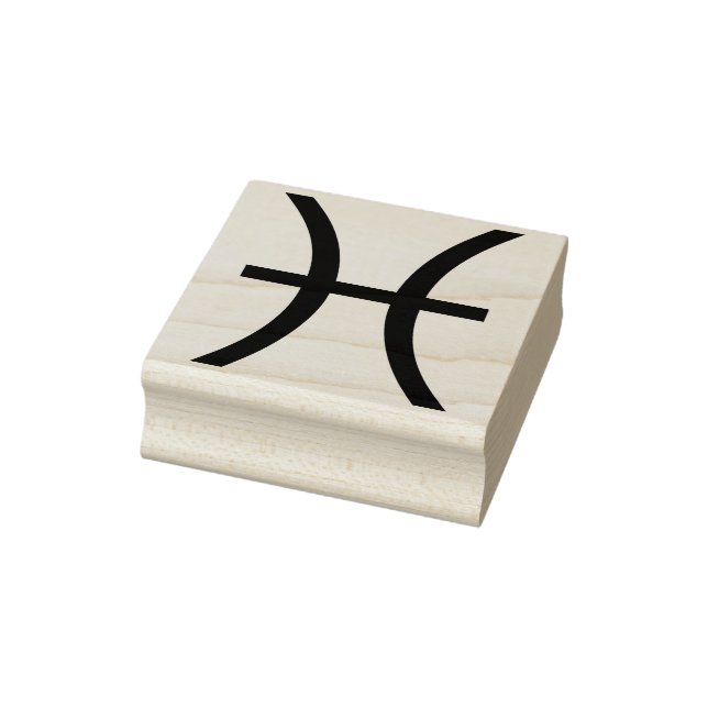 Sello De Caucho marca de arte de símbolo de piscis (Sello)