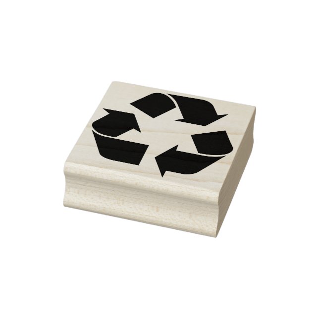 Sello De Caucho marca de arte de símbolo de reciclaje (Sello)