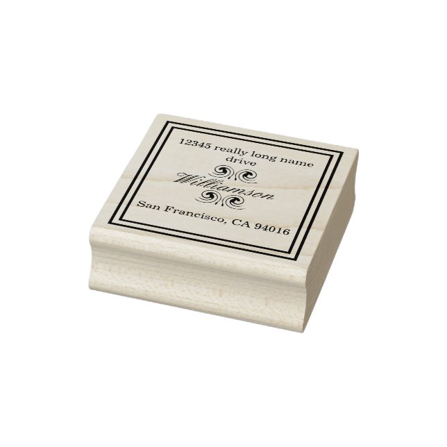 Sello De Caucho marca de dirección de devolución del personalizado (Sello)