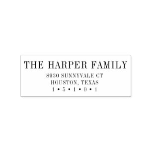 Sello De Caucho Marca de dirección de retorno clásica