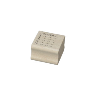 Sello De Caucho marca de la lista de verificación.