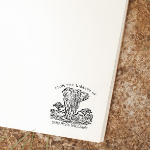 Sello De Caucho Marcador de elefante personalizado