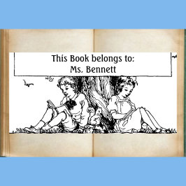 Sello De Caucho Marcador de lectura para niños