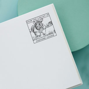 Sello De Caucho Marcador de rinocerontes personalizado