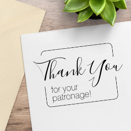 Sello De Caucho Marco simple Gracias