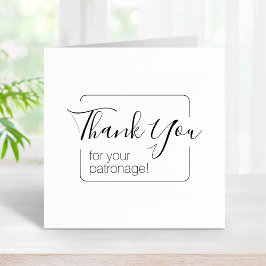 Sello De Caucho Marco simple Gracias