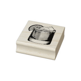 Sello De Caucho Margarita Summer Cocktail Mezcla Sal de limón