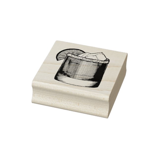 Sello De Caucho Margarita Summer Cocktail Mezcla Sal de limón (Sello)