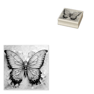 Sello De Caucho Mariposa