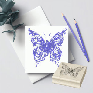 Sello De Caucho Mariposa