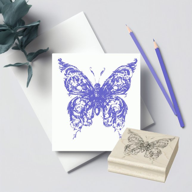 Sello De Caucho Mariposa (Subido por el creador)