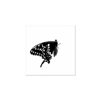 Sello De Caucho Mariposa cola de golondrina negra