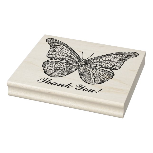 Sello De Caucho Mariposa inspirada (Sello)