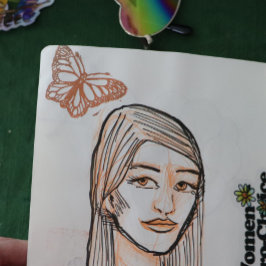Sello De Caucho Mariposa monarca
