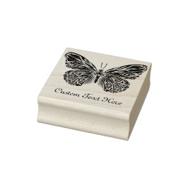 Sello De Caucho Mariposa personalizada