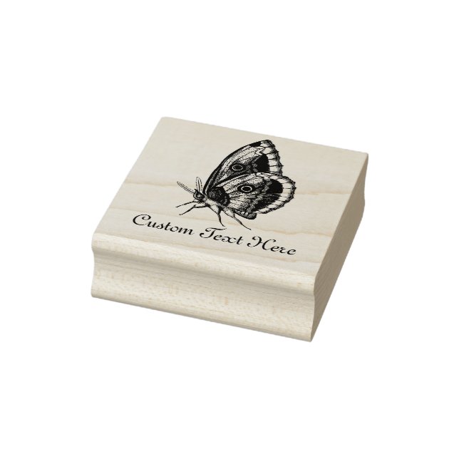 Sello De Caucho Mariposa personalizada #3 (Sello)