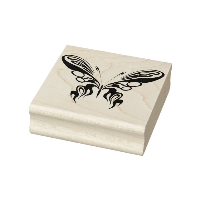 Sello De Caucho Mariposa Tribal (Sello)