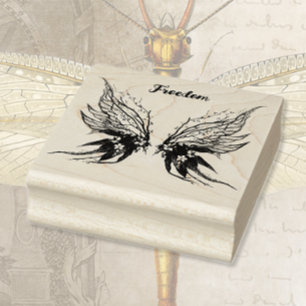 Sello De Caucho Mariposa Woodsy