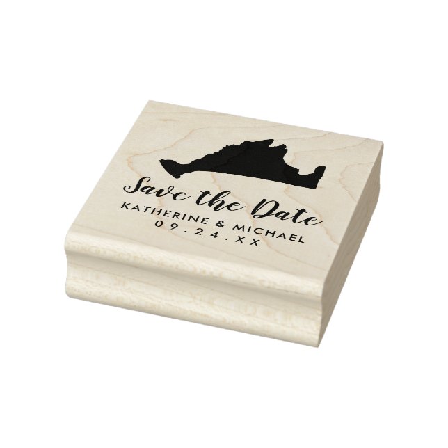 Sello De Caucho Marthas Vineyard Map Wedding Save the Date (Sello)