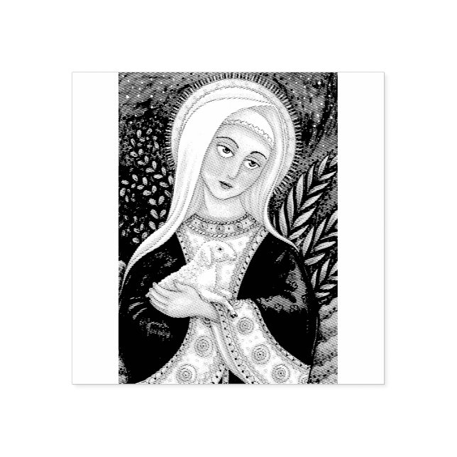 Sello De Caucho MARY & LAMB MADONNA RUBBER STAMP *Personalizado (Impresión)