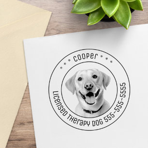 Sello De Caucho Mascota de perro recuperador de Labrador