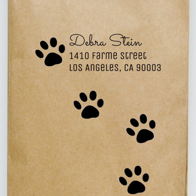 Sello De Caucho Mascota de Puppy Dog Paw (Subido por el creador)