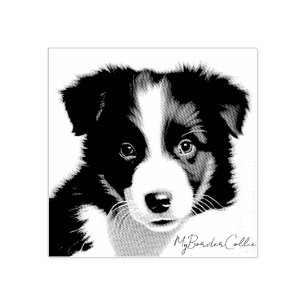 Sello De Caucho Mascota Keepsake de retrato de porción de cobre de