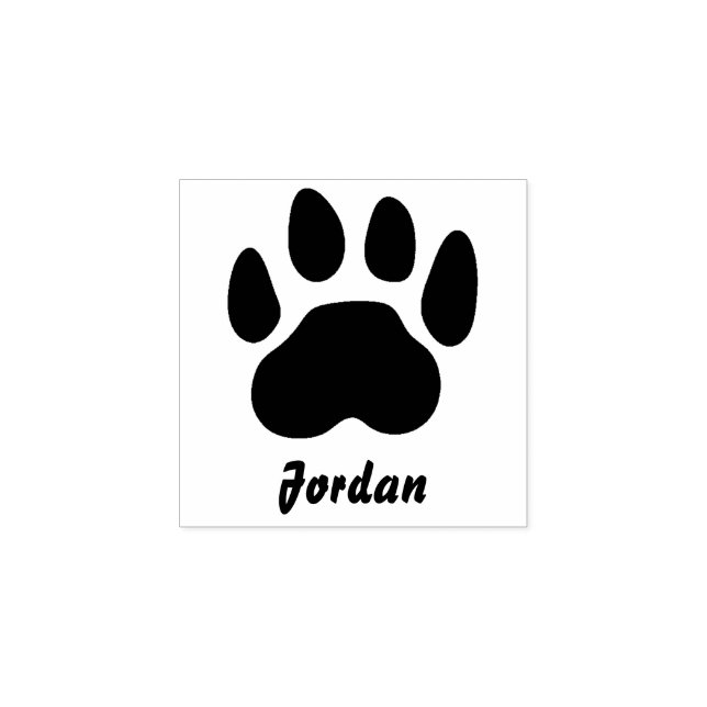 Sello De Caucho Mascota personalizado Imprimir página de firma (Impresión)