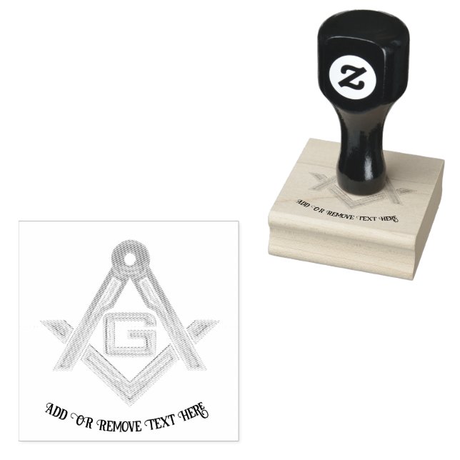 Sello De Caucho Masonic Golden Rush (Sellado)