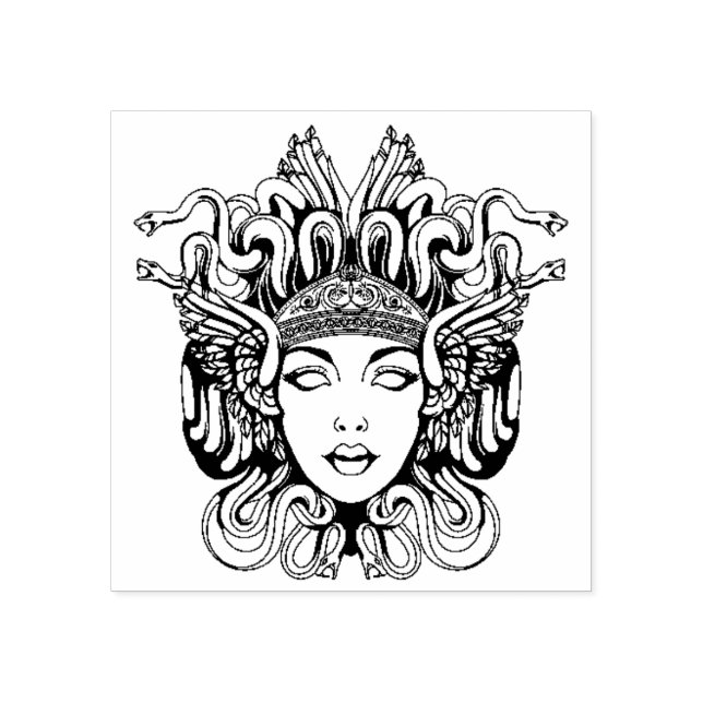 Sello De Caucho Medusa (Impresión)