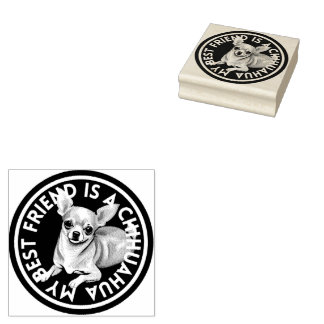 Sello De Caucho Mejor Amigo Chihuahua