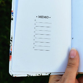 Sello De Caucho Memorándum de tareas simples